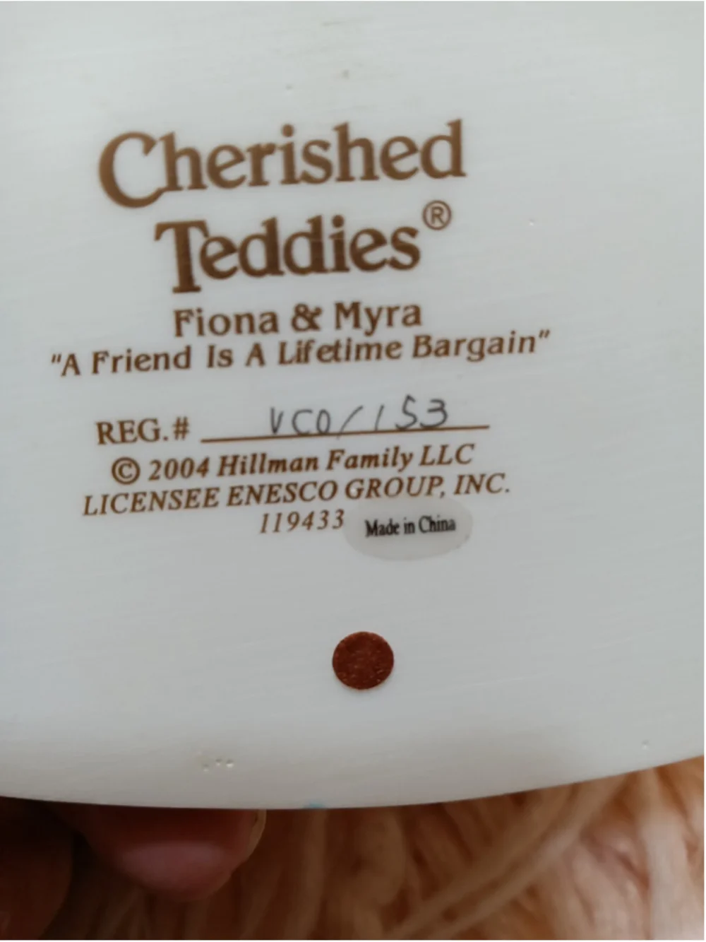 Cherished Teddies Fiona & Myra, A Friend Is A Lifetime Bargain Shopping Jewelry